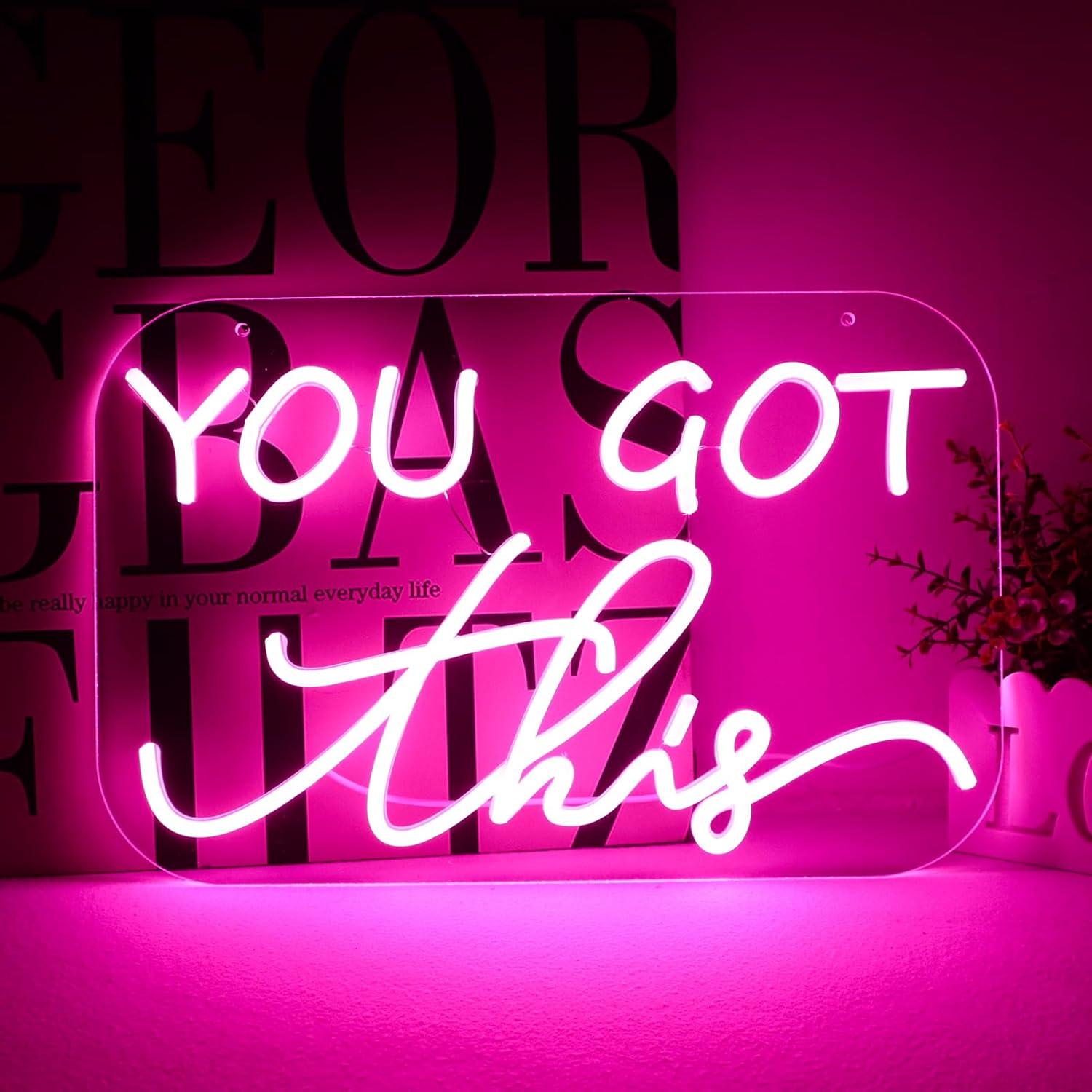 Home Gym Neon Sign - Du schaffst das! Neonschild USB-dimmbare LED-Neonlichter