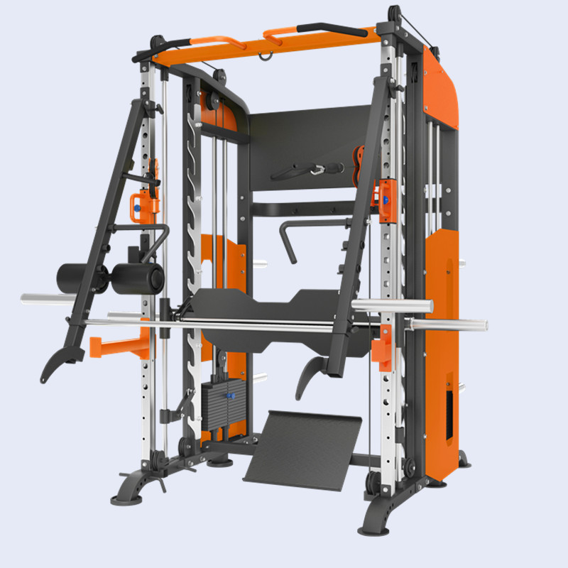 Home Gym Equipment Set - Fitnessgeräte Freihantelgeräte Smith-Maschine/Power Rack Kabelzug Multifunktions-Smith-Gerät