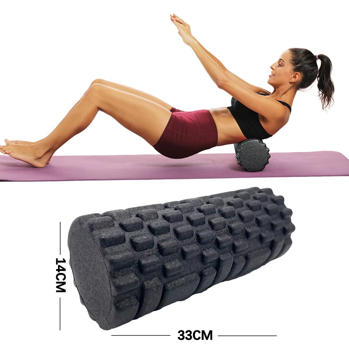 Home Gym Routine - 30/33 cm Fitness Schaum Roller Yoga