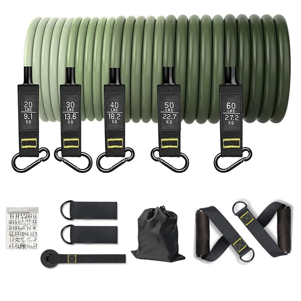 Home Gym Routine - Widerstandsbänder-Set, Zugseil für Männer und Frauen,