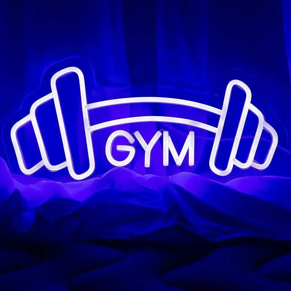Home Gym Neon Sign - Lang hantel Fitness studio Leucht reklame