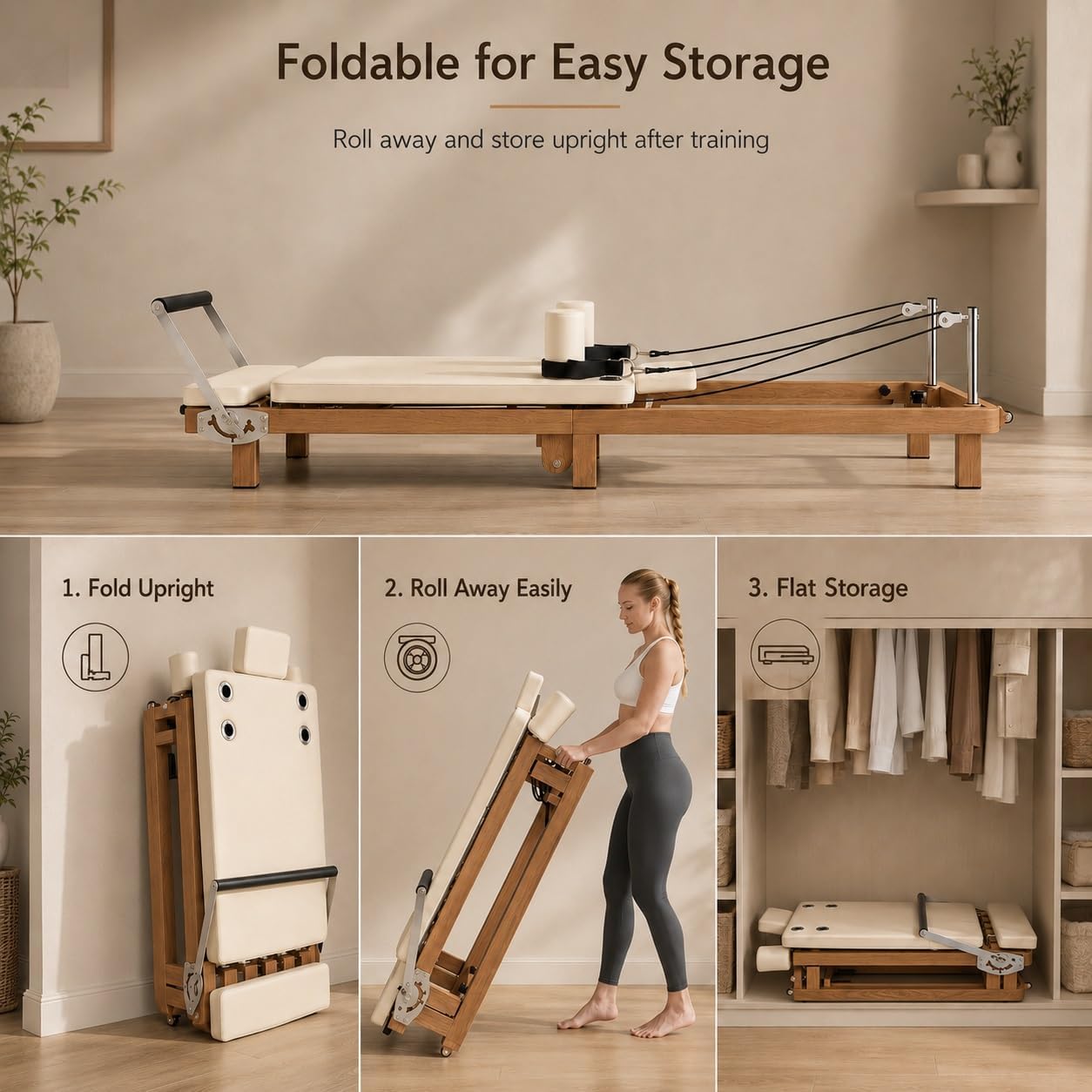 Faltbarer Pilates-Reformer, Fi – Leg Home Gym Workout Bewertung und Preis